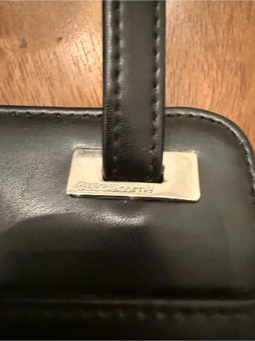 NWT Vintage Liz Claiborne Black Multi-Compartment Organizer Small Shoulder Bag